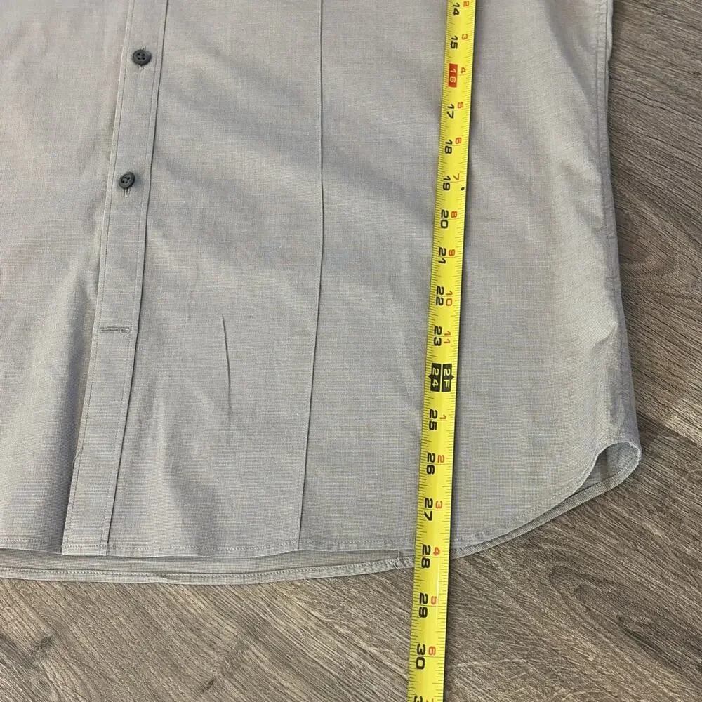Banana Republic Mens XL Short Sleeve Button Up Utility Shirt Stone Beige Cotton